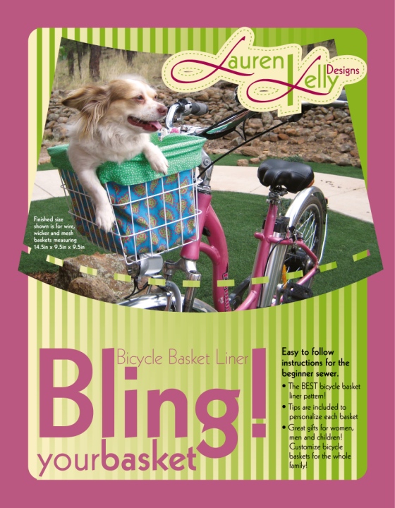 Bicycle Basket Liner Pattern-https://www.etsy.com/shop/LaurenKellyDesigns